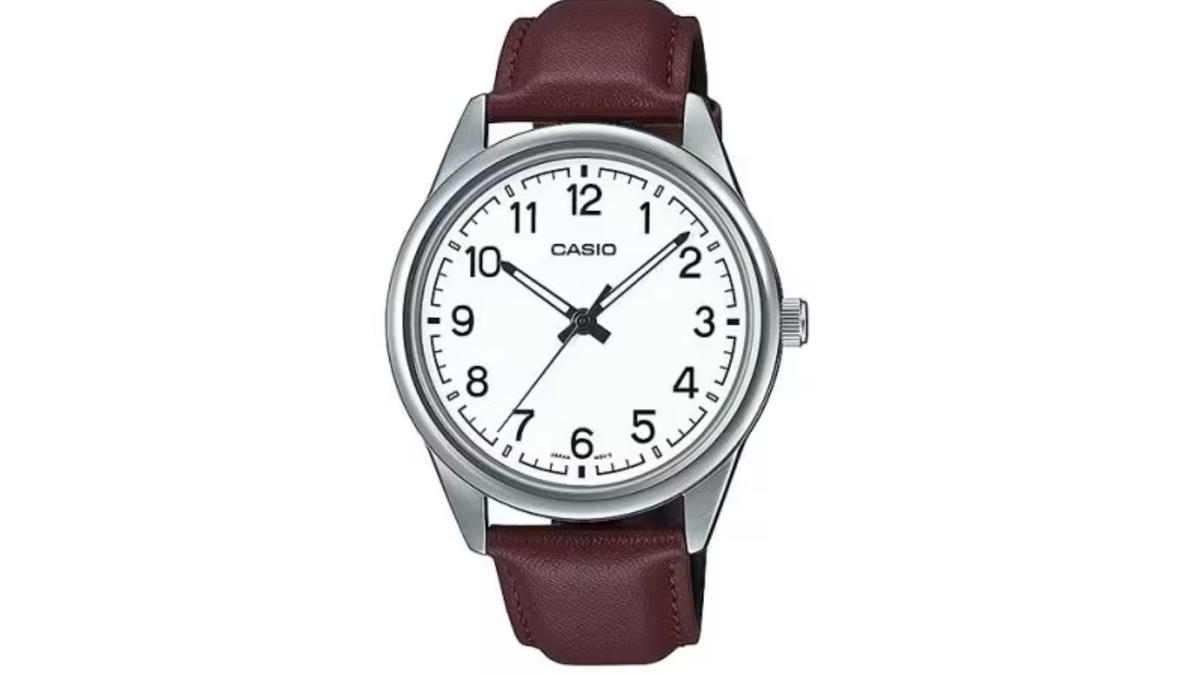 Reloj Casio MTP - V005L - 7B Cuero de Hombre