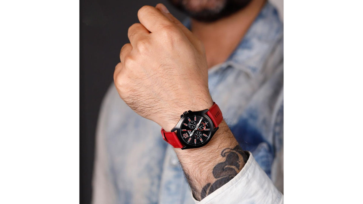 Reloj Casio MTP - E350BL - 1B Cuero de Hombre