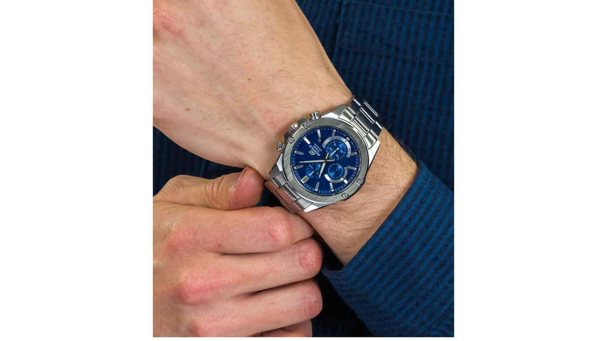 Reloj Casio Edifice EFR - S567D - 2A Metálico de Hombre