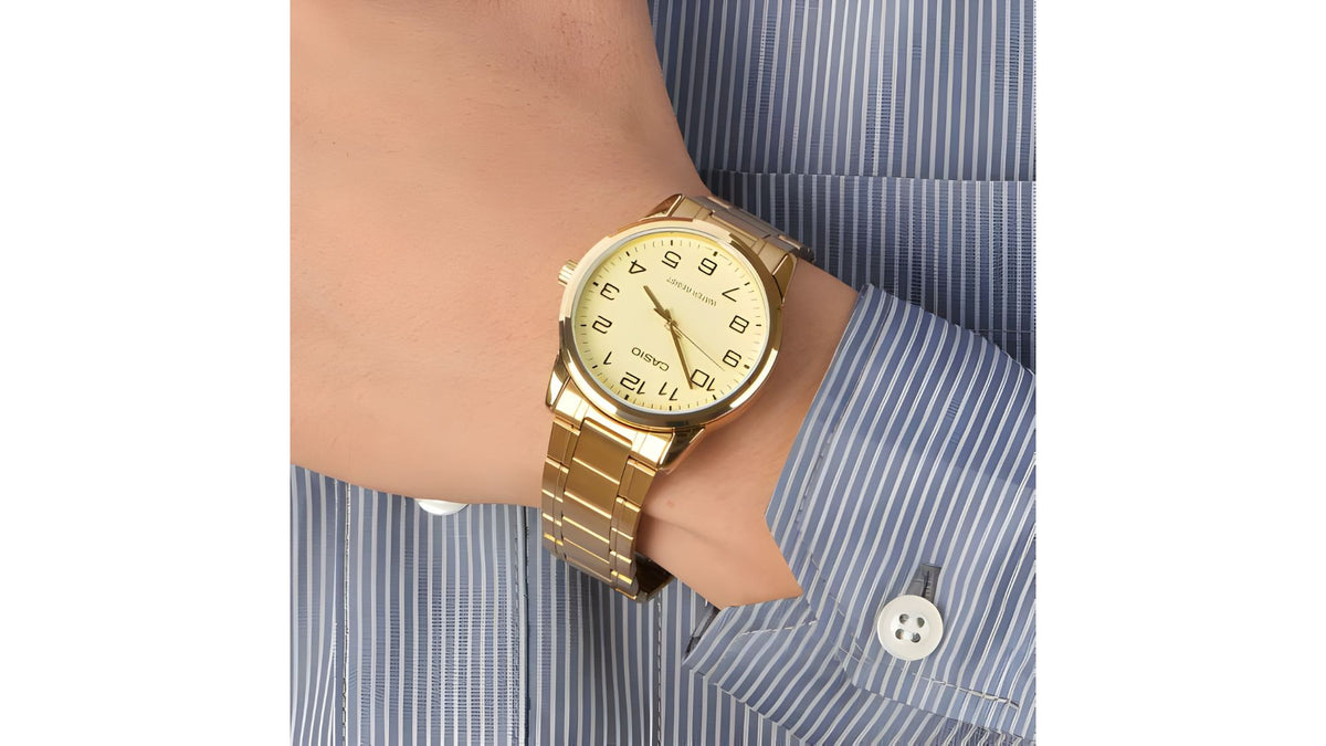 Reloj Casio MTP - V001G - 9B Metálico de Hombre