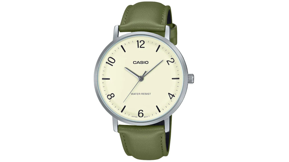 Reloj Casio MTP - VT03L - 7B Cuero de Hombre