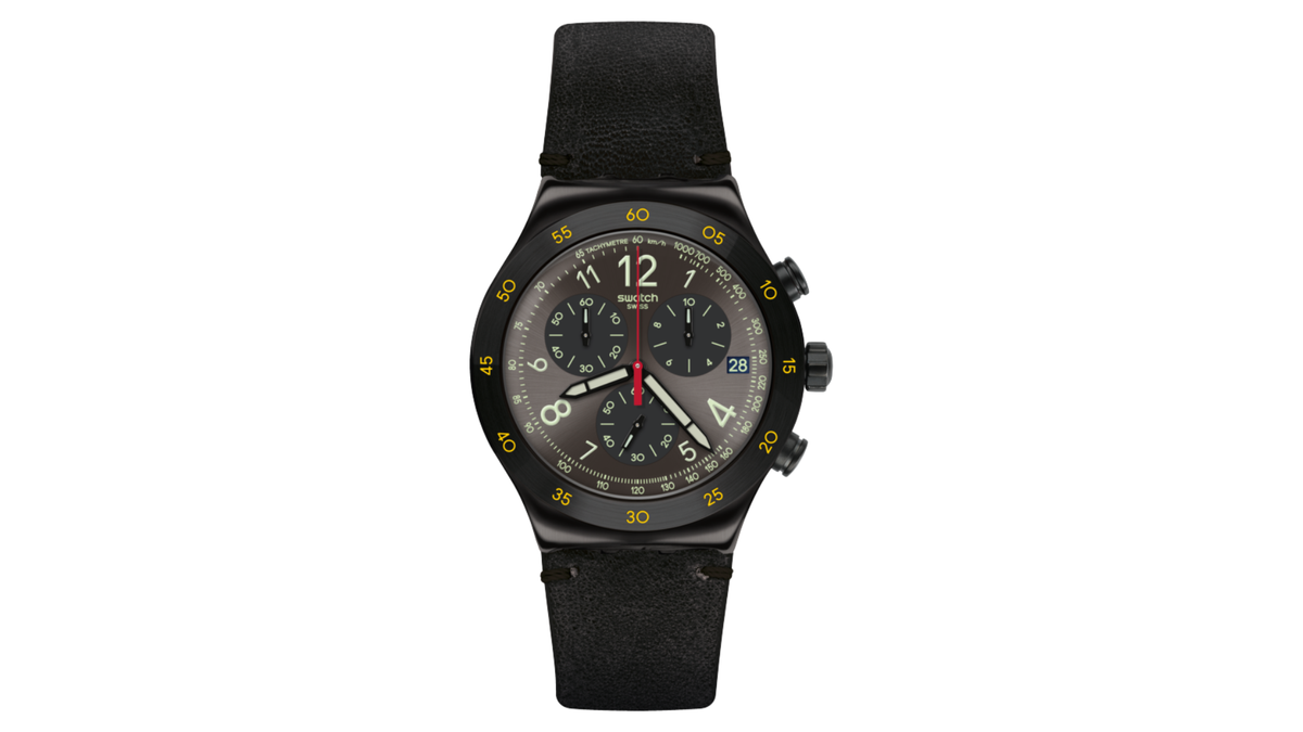 Reloj Swatch YVB410 Cuero de Hombre