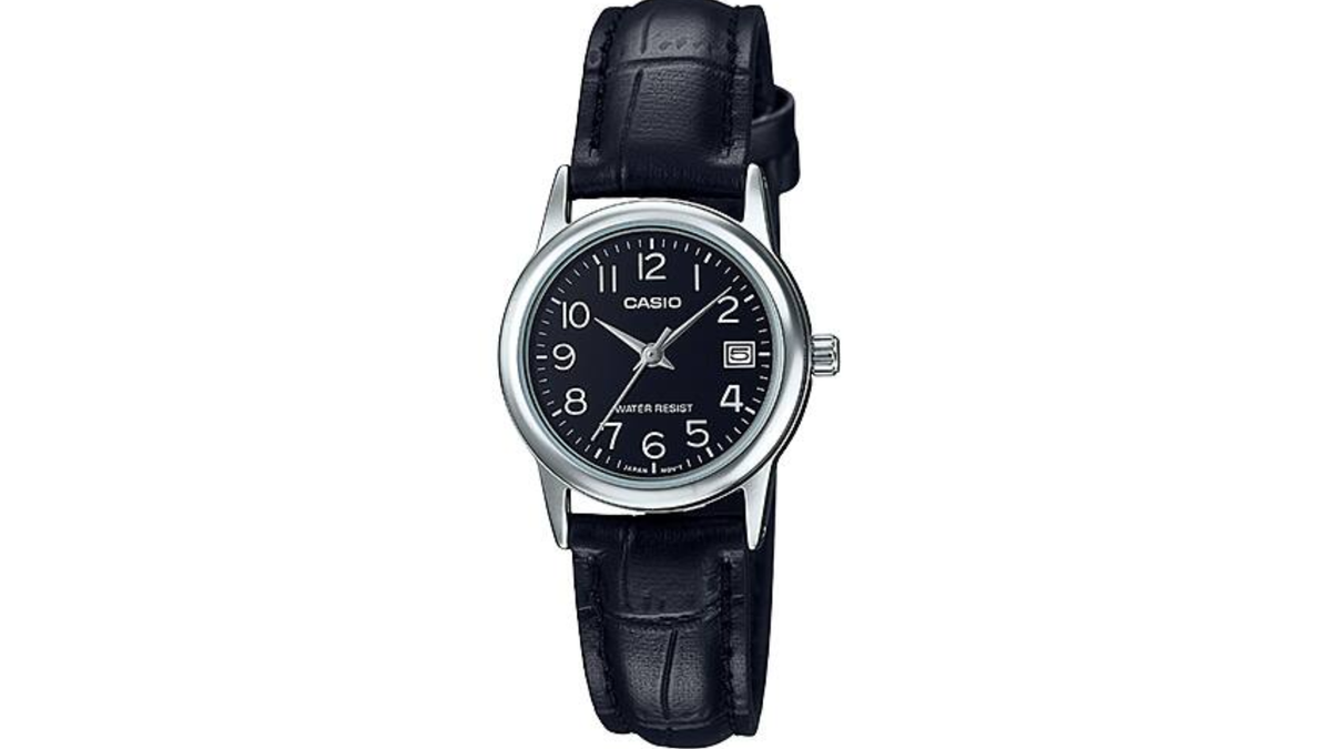Reloj Casio LTP - V002L - 1B Cuero de Mujer