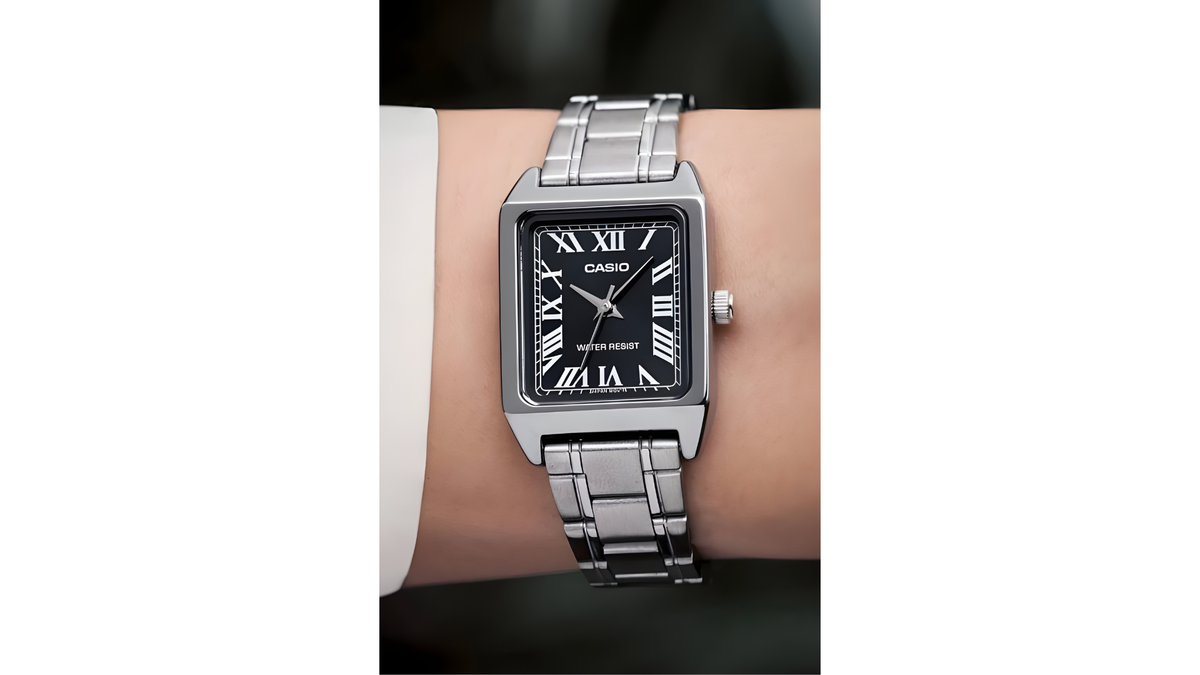 Reloj Casio LTP - V007D - 1B Metálico de Mujer