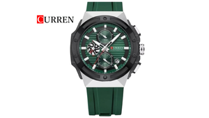 Reloj Curren 8462 Verde/Plateado Plástico de Hombre