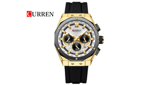 Reloj Curren 8464 Negro/Dorado Plástico de Hombre