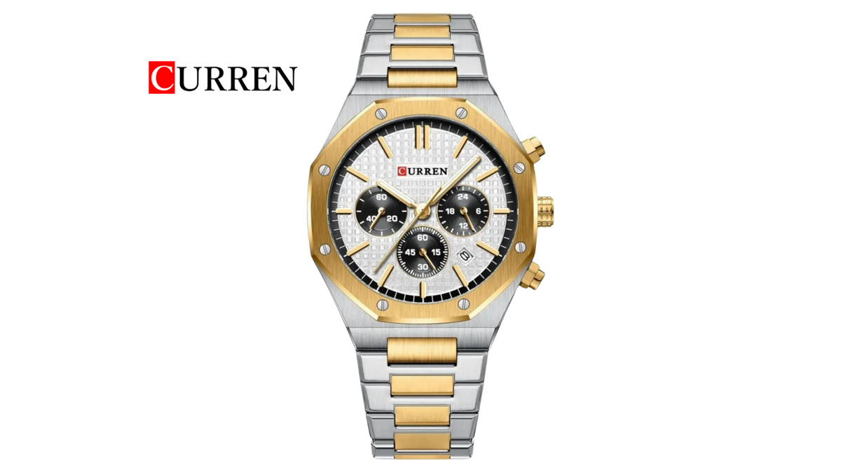 Reloj Curren 8440 Plateado/Dorado Metálico de Hombre