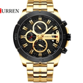 Reloj Curren 8337 Dorado/Negro - Metálico de Hombre