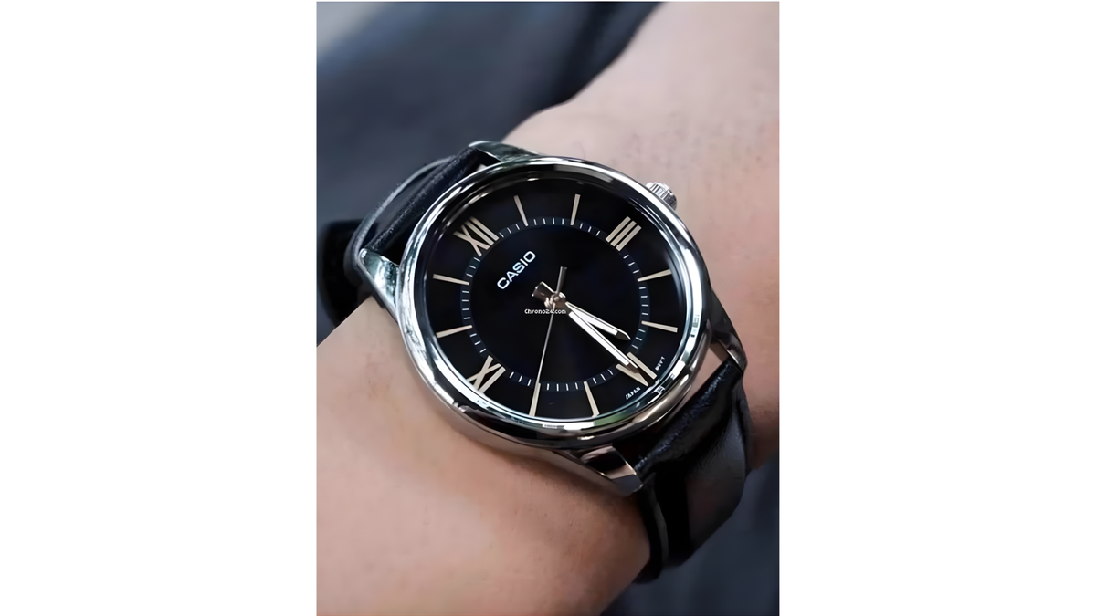 Reloj Casio MTP - V005L - 1B5 Cuero de Hombre