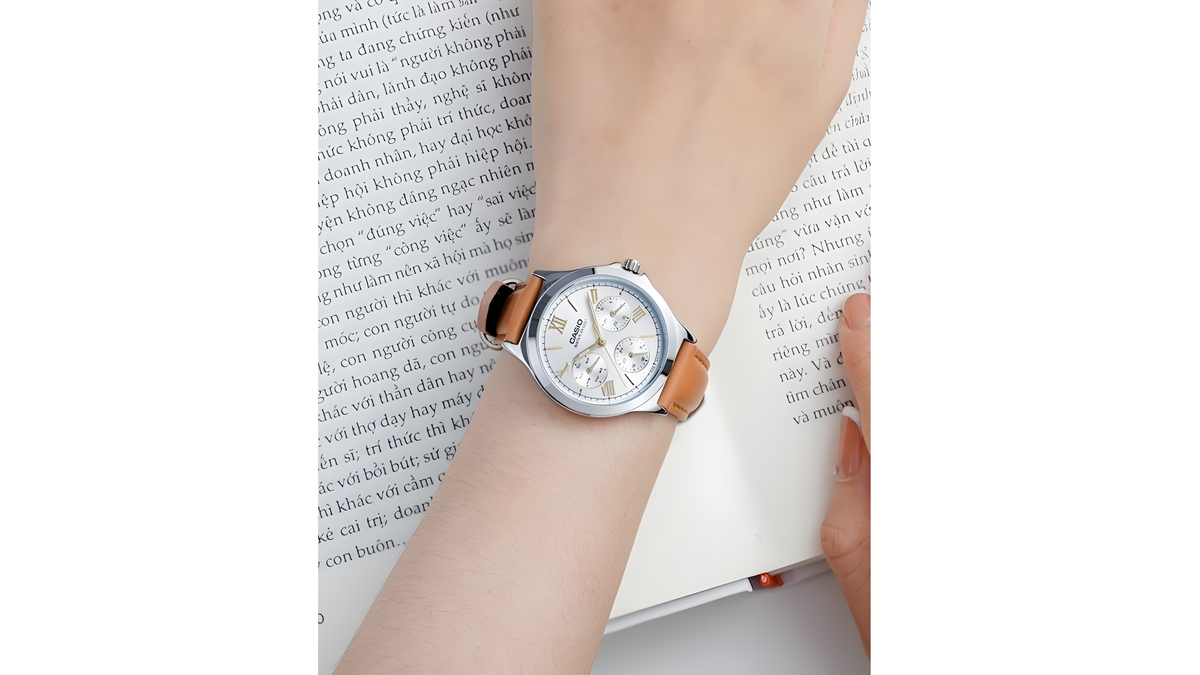 Reloj Casio LTP - V300L - 7A2 Cuero de Mujer