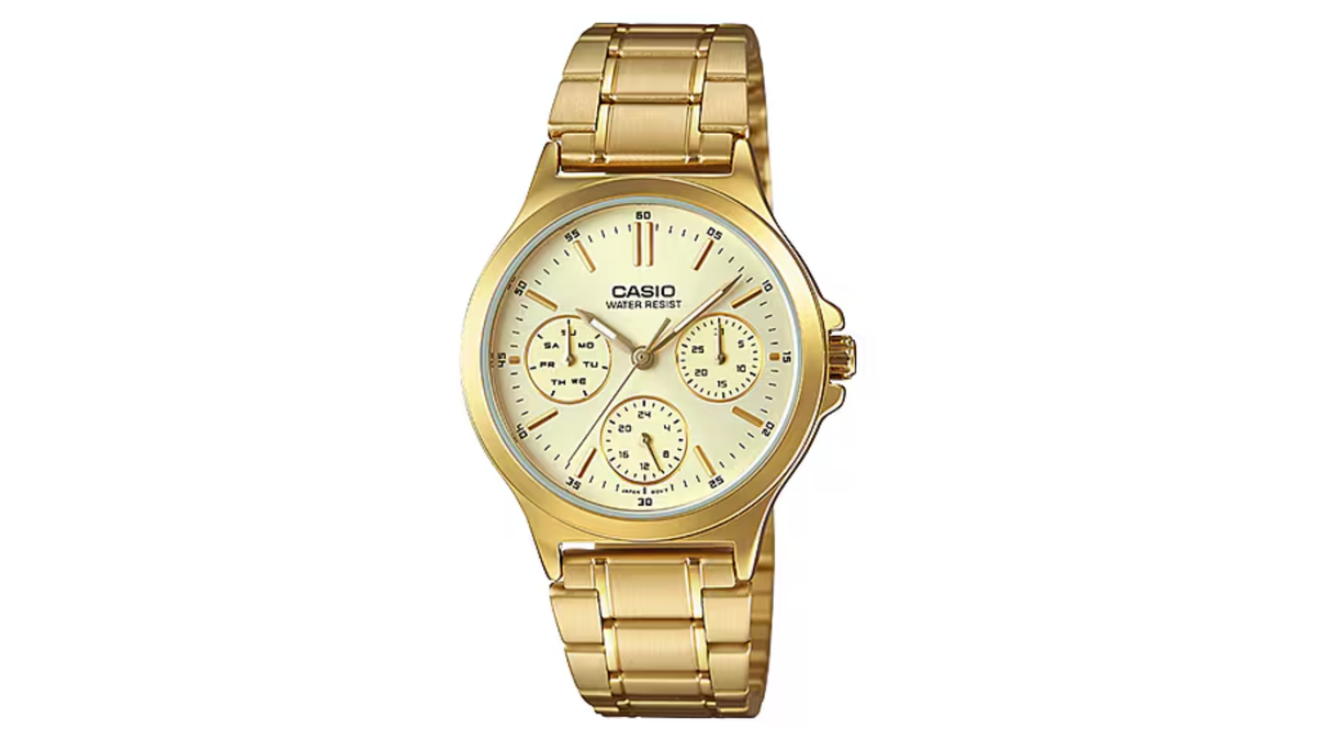 Reloj Casio LTP - V300G - 9A Metálico de Mujer