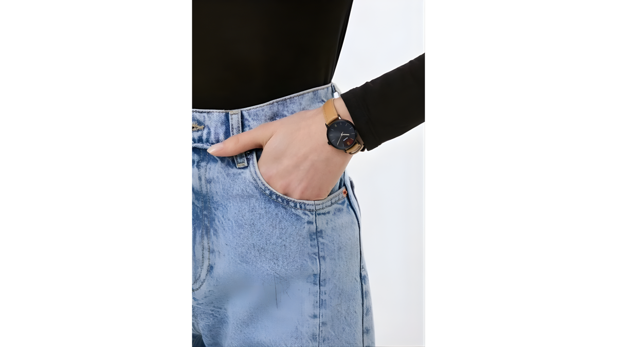 Reloj Casio LTP - VT02BL - 1A Cuero de Mujer