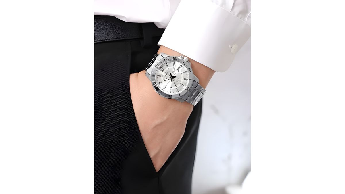 Reloj Casio MTP - VD01D - 7C Metálico de Hombre