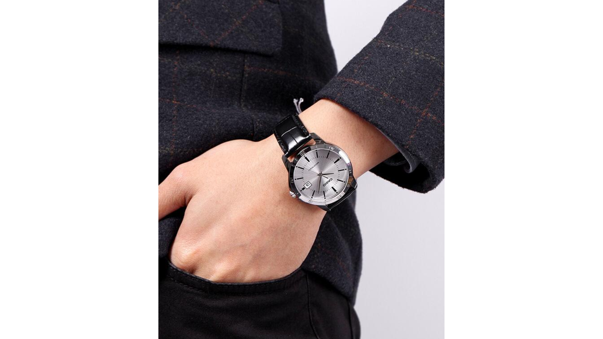 Reloj Casio MTP - V004L - 7A Cuero de Hombre