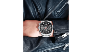 Reloj Curren 8351 Plateado/Negro - Metálico de Hombre