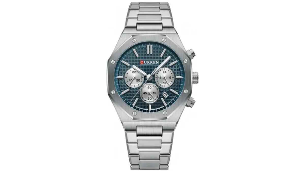 Reloj Curren 8440 Plateado Metálico de Hombre