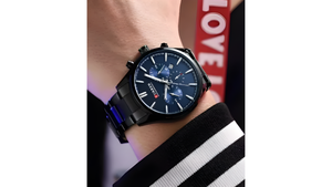 Reloj Curren 8446 Pavonado/Azul Oscuro - Metálico de Hombre