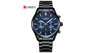 Reloj Curren 8446 Pavonado/Azul Oscuro - Metálico de Hombre