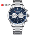 Reloj Curren 8446 Plateado/Azul - Metálico de Hombre