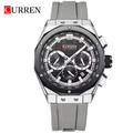 Reloj Curren 8464 Gris/Negro - Goma de Hombre