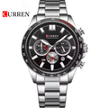 Reloj Curren 8418 Plateado/Negro - Metálico de Hombre