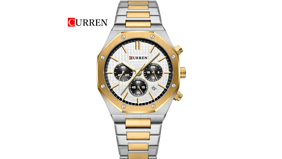 Reloj Curren 8440 Plateado/Dorado/Blanco - Metálico de Hombre