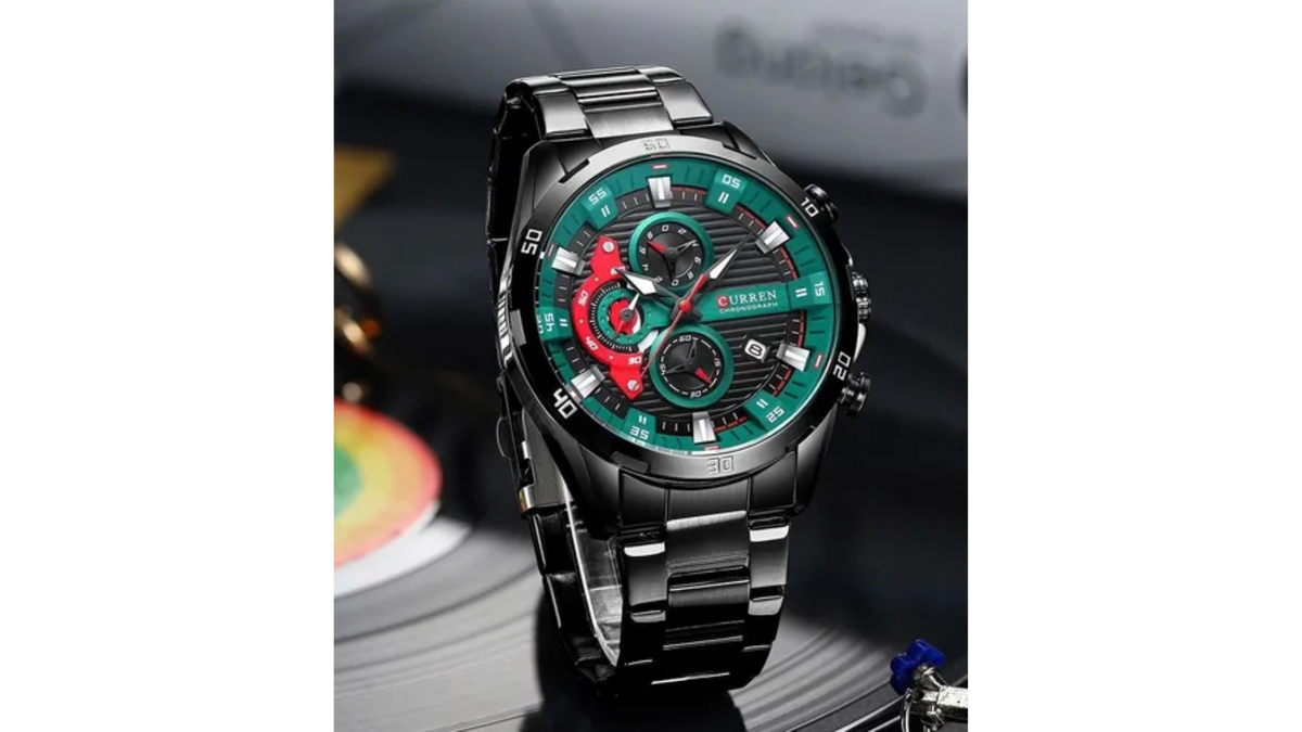 Reloj Curren 8402 Pavonado/Verde - Metálico de Hombre