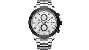 Reloj Curren 8337 Plateado/Negro - Fondo blanco