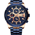 Reloj Curren 8337 Azul/Oro Rosa Metalico de Hombre