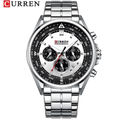 Reloj Curren 8399 Plateado/Negro - Metálico de Hombre