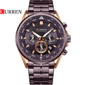 Reloj Curren 8399 Morado/Oro Rosa - Metálico de Hombre