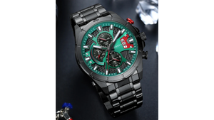 Reloj Curren 8401 Verde/Negro - Metálico de Hombre