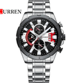 Reloj Curren 8401 Plateado/Negro - Metálico de Hombre