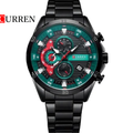 Reloj Curren 8402 Pavonado/Verde/Rojo - Metálico de Hombre