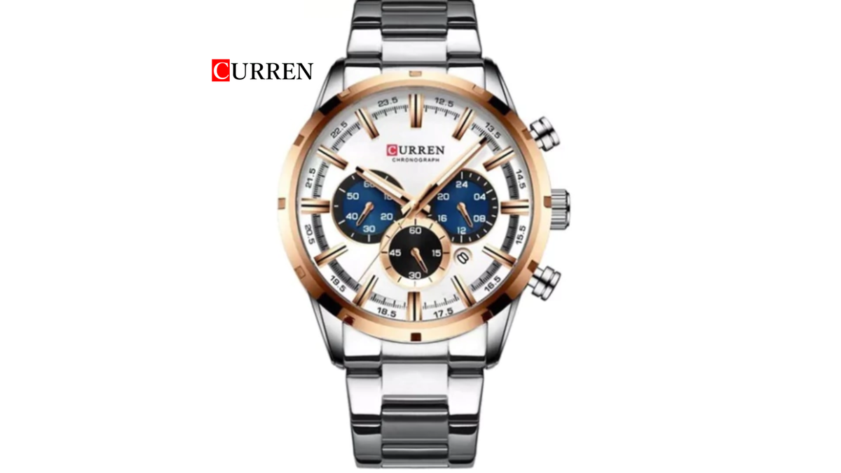 Reloj Curren 8355 Plateado/Oro Rosa - Metálico de Hombre