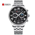 Reloj Curren 8427 Plateado/Negro - Metálico de Hombre