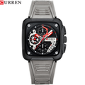 Reloj Curren 8461 Gris/Negro - Silicona de Hombre