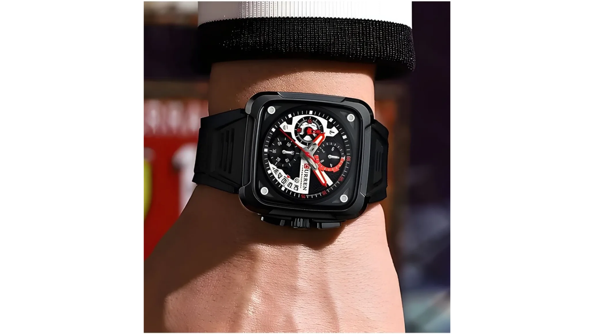 Reloj Curren 8461 Negro - Silicona de Hombre