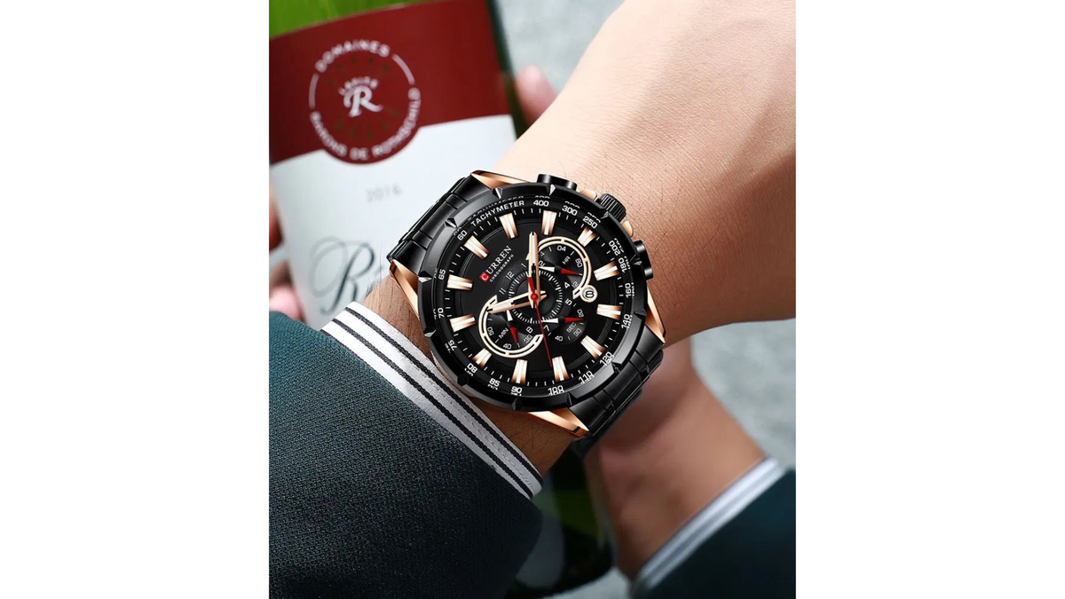 Reloj Curren 8363 Pavonado/Oro Rosa - Metálico de Hombre