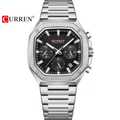Reloj Curren 8459 Plateado/Negro - Metálico de Hombre