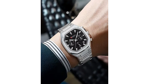 Reloj Curren 8459 Plateado/Negro - Metálico de Hombre