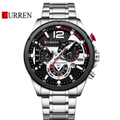 Reloj Curren 8395 Plateado/Negro - Metálico de Hombre