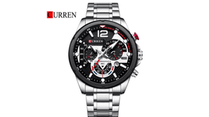 Reloj Curren 8395 Plateado/Negro - Metálico de Hombre