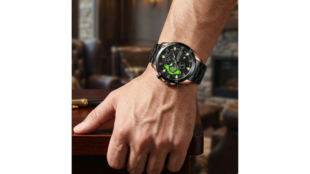 Reloj Curren 8402 Pavonado/Oro Rosa - Metálico de Hombre