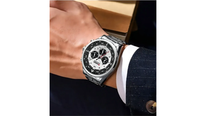 Reloj Curren 8399 Plateado/Negro - Metálico de Hombre