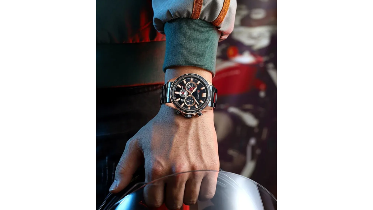 Reloj Curren 8418 Pavonado/Oro Rosa - Metálico de Hombre