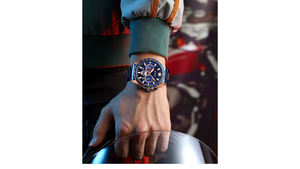 Reloj Curren 8418 Azul/Oro Rosa - Metálico de Hombre
