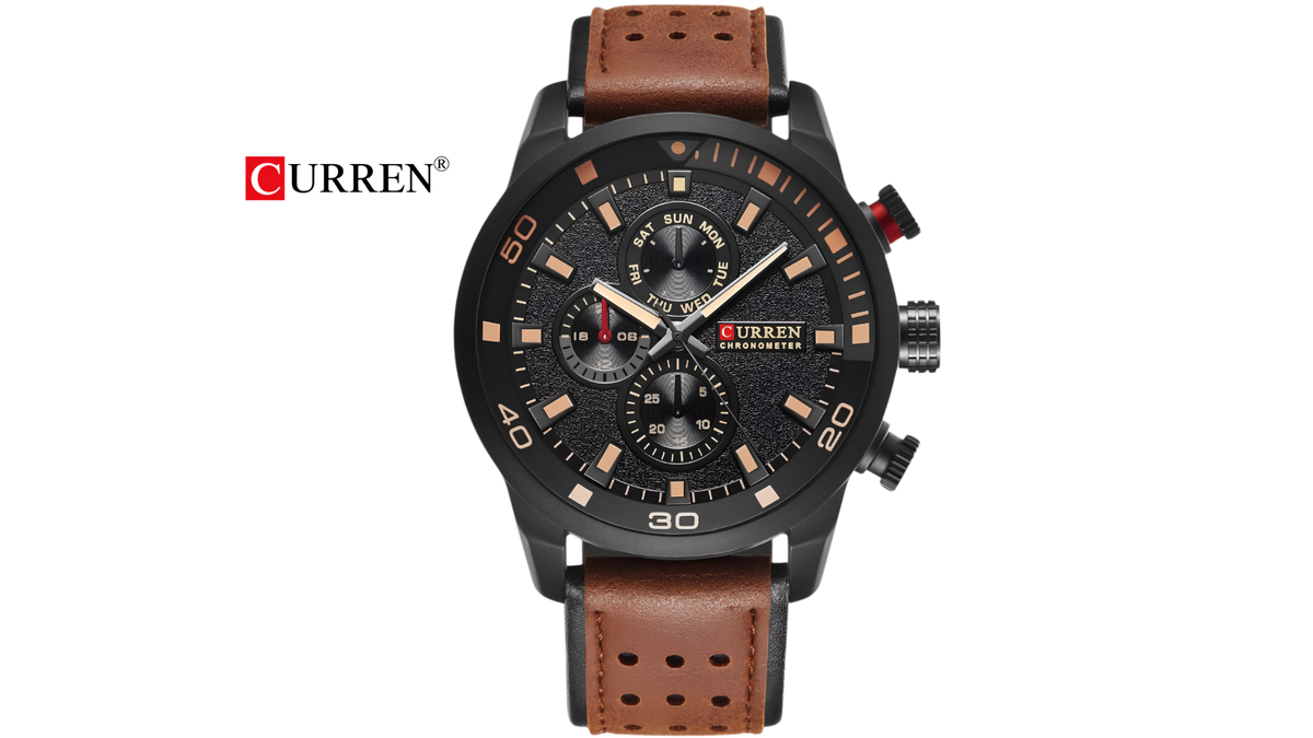 Reloj Curren 8250  - Cuero de Hombre