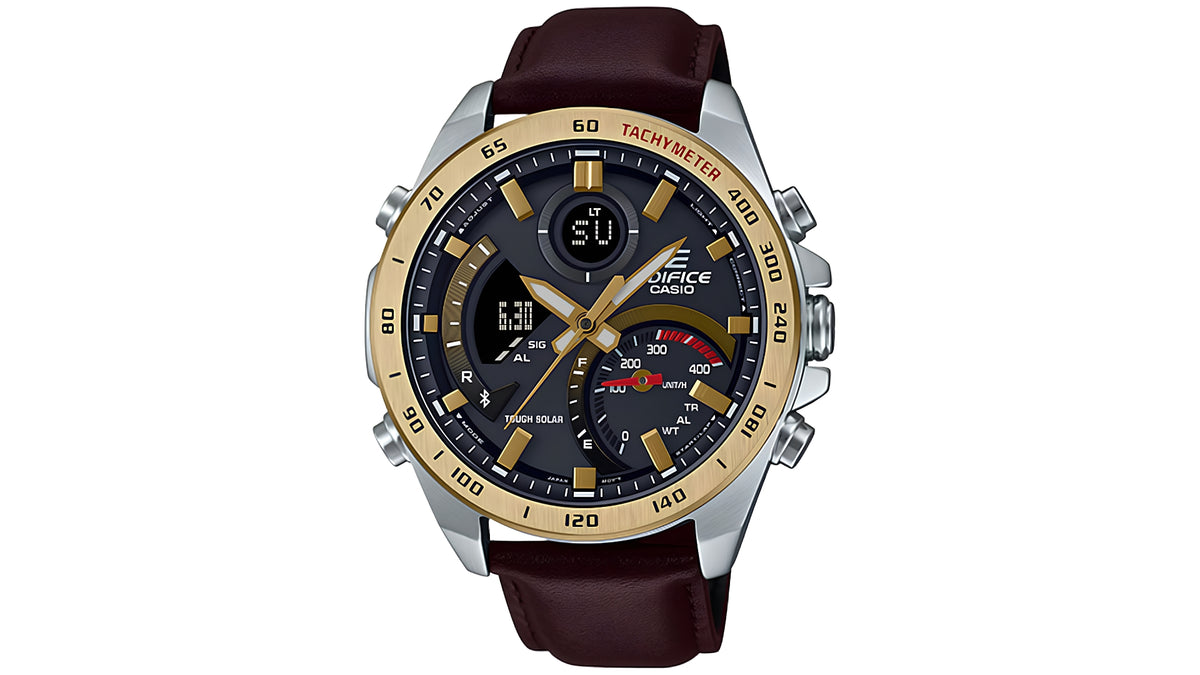 Reloj Casio Edifice ECB - 900GL - 1A Cuero de Hombre